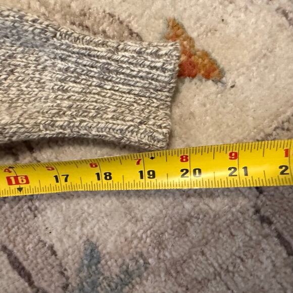 Men's VTG 90's Cabela's Wool Leather Elbow Patch Hunting Shooting Sweater Sz L - Picture 5 of 7